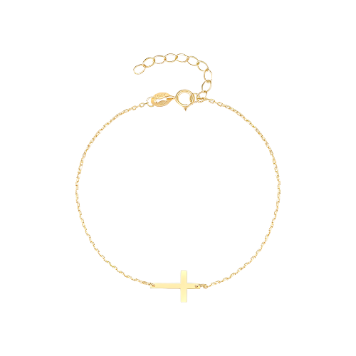 Elegante Goldene Kreuz Armkette