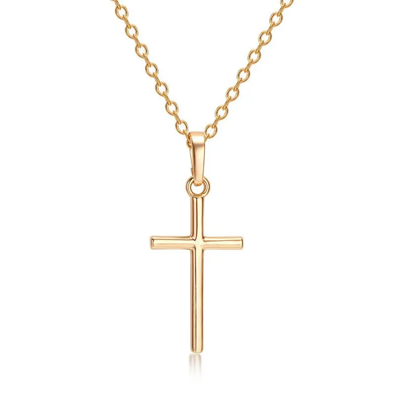 Klassische Goldene Kreuz Kette
