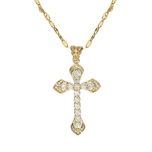 Schimmernde Kreuz Kette