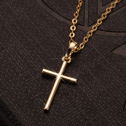Klassische Goldene Kreuz Kette